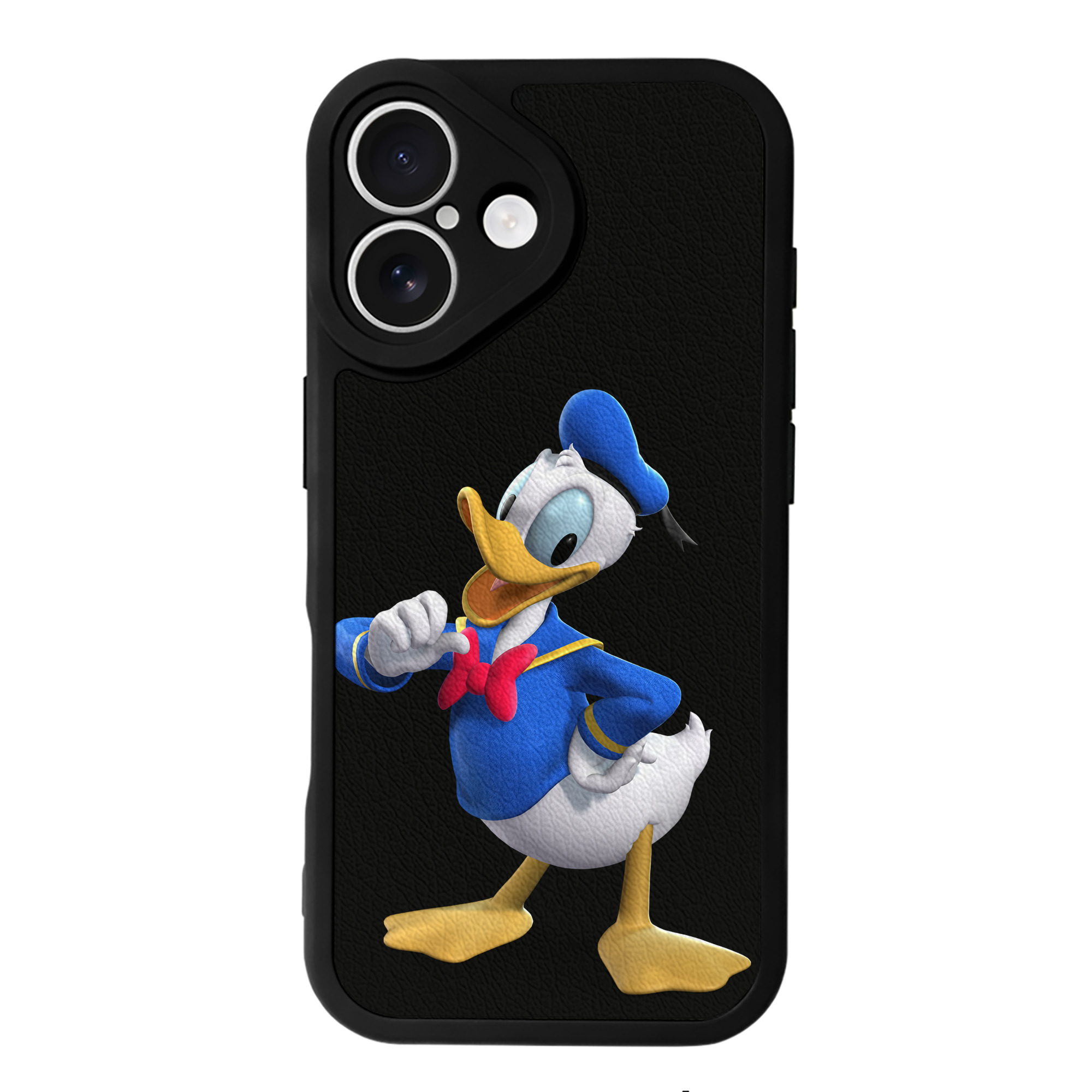 （画像用） ミッキーマウス Mickey Mouse 【iPhone 16シリーズ対応】シリコンスマホケース（レザー調） 材質：シリコン